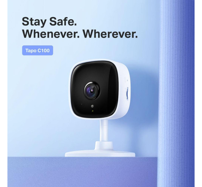 TP-Link Панорамна домашня WiFi камера, Tapo C100