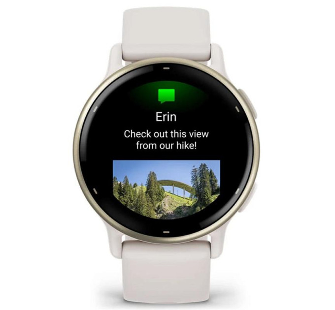 Garmin Смарт-годинник Garmin Vivoactive 5 Cream Gold Aluminum Bezel with Ivory Case and Silicone Band (010-02862-5B)