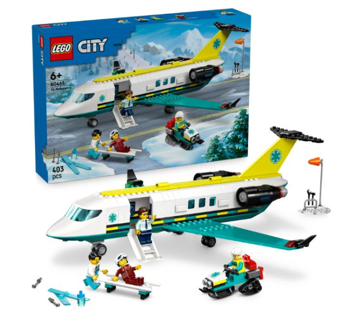 LEGO Конструктор LEGO City Літак швидкої медичної допомоги (60465)