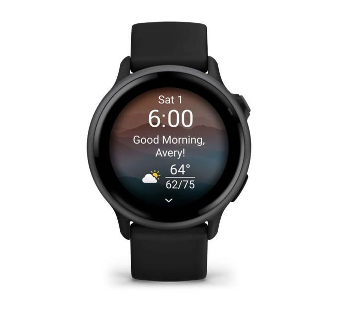 Garmin Смарт-годинник Garmin Vivoactive 6 Slate with Black Silicone Band (010-02985-40)