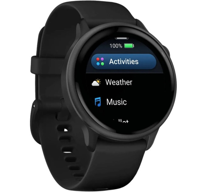 Garmin Смарт-годинник Garmin Vivoactive 6 Slate with Black Silicone Band (010-02985-40)