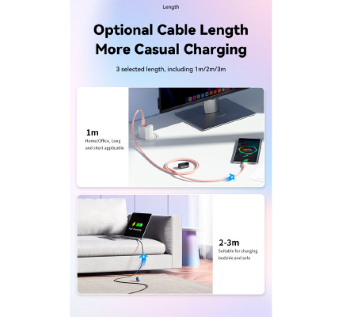 Essager Дата кабель USB-C to USB-C 2.0m 100W black Essager (EXCTT1-WLA01-P)
