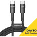 Essager Дата кабель USB-C to USB-C 2.0m 100W black Essager (EXCTT1-XCA01)
