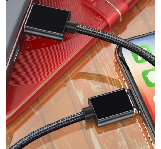 Essager Дата кабель USB 2.0 AM to Lightning Magnetic black Essager (EXCCXL-ML01)