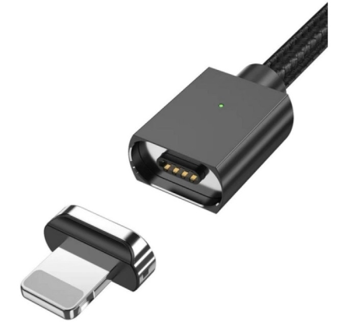 Essager Дата кабель USB 2.0 AM to Lightning Magnetic black Essager (EXCCXL-ML01)