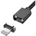 Essager Дата кабель USB 2.0 AM to Lightning Magnetic black Essager (EXCCXL-ML01)