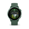 Garmin Смарт-годинник Garmin Vivoactive 6 Metallic Jasper Green with Jasper Green Silicone Band (010-02985-42)