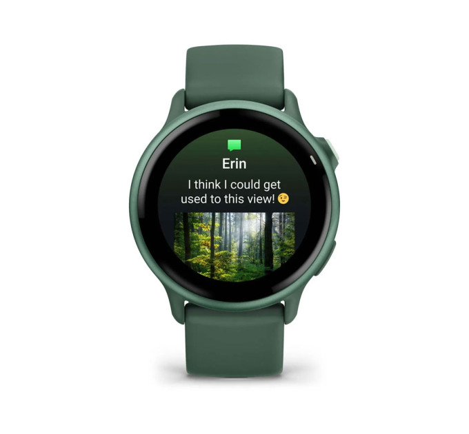 Garmin Смарт-годинник Garmin Vivoactive 6 Metallic Jasper Green with Jasper Green Silicone Band (010-02985-42)