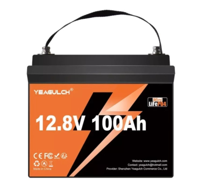 YEAGULCH Батарея LiFePo4 YEAGULCH 12.8V 100Ah Mini Max (YEAGULCH-12,8V/100Ah Max)