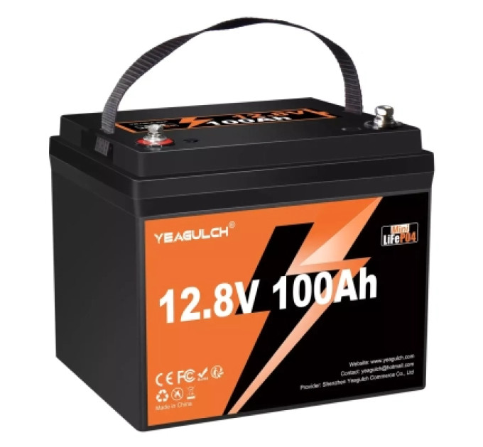 YEAGULCH Батарея LiFePo4 YEAGULCH 12.8V 100Ah Mini Max (YEAGULCH-12,8V/100Ah Max)