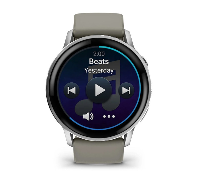 Garmin Смарт-годинник Garmin Venu 4 45mm Silver with Siliver Gray Silicone (010-03014-41)