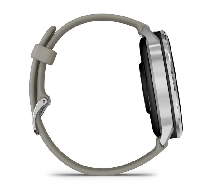 Garmin Смарт-годинник Garmin Venu 4 45mm Silver with Siliver Gray Silicone (010-03014-41)