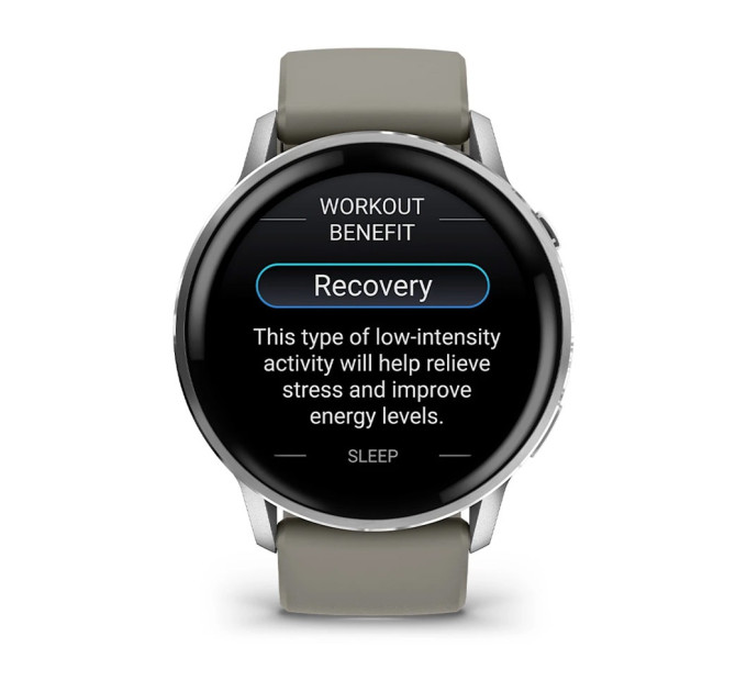 Garmin Смарт-годинник Garmin Venu 4 45mm Silver with Siliver Gray Silicone (010-03014-41)