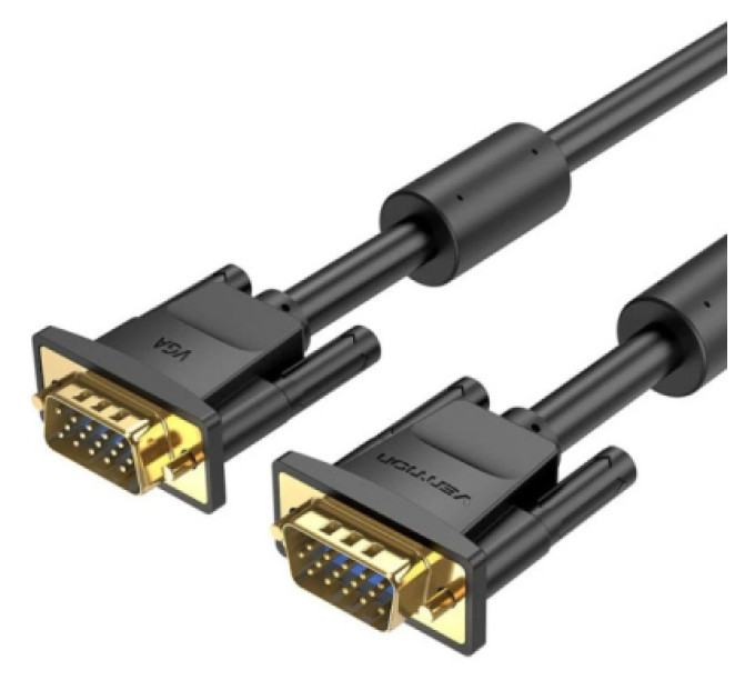 Vention Кабель мультимедійний VGA M to VGA M 1.0m ferrite black Vention (DAEBF)