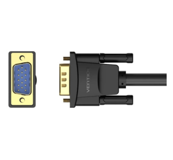 Vention Кабель мультимедійний VGA M to VGA M 1.0m ferrite black Vention (DAEBF)