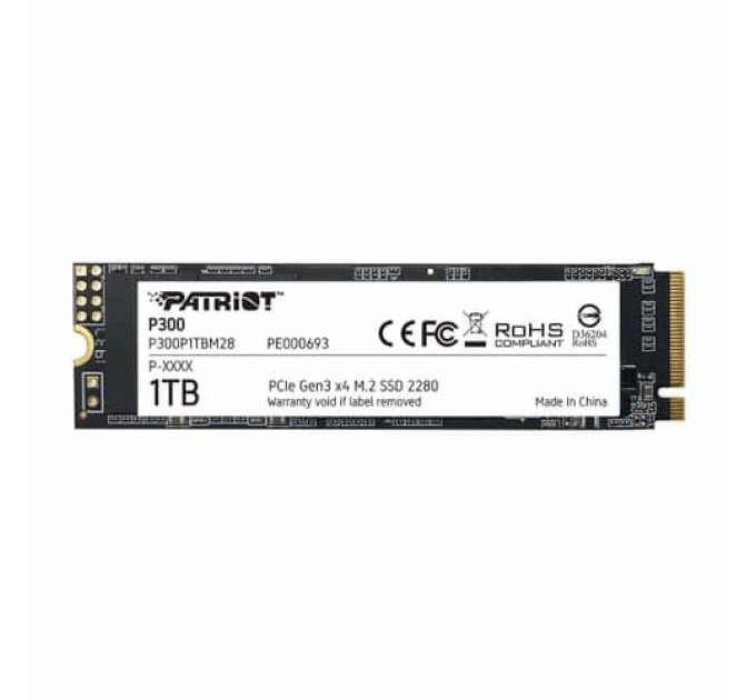 Patriot Твердотільний запам’ятовувальний пристрій накопичувач (SSD) M.2 2280 1TB P300 P300P1TBM28 PATRIOT