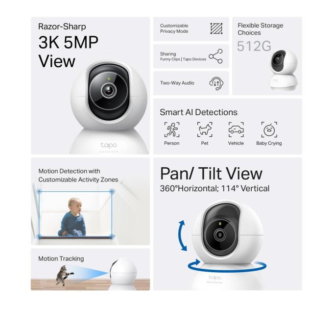 TP-Link Wi-Fi камера, Tapo C230 TP-LINK