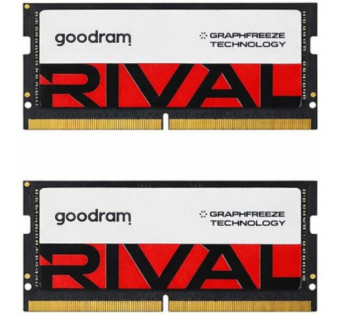 Goodram Модуль пам'яті для ноутбука SoDIMM DDR5 32GB (2x16GB) 5600 MHz Rival Goodram (GGEES5-56L40S/32GDC)