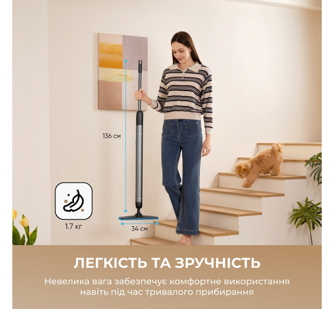 Акумуляторний миючий пилосос  Dreame Mira Mop 10 Black (HMF10A-BL)