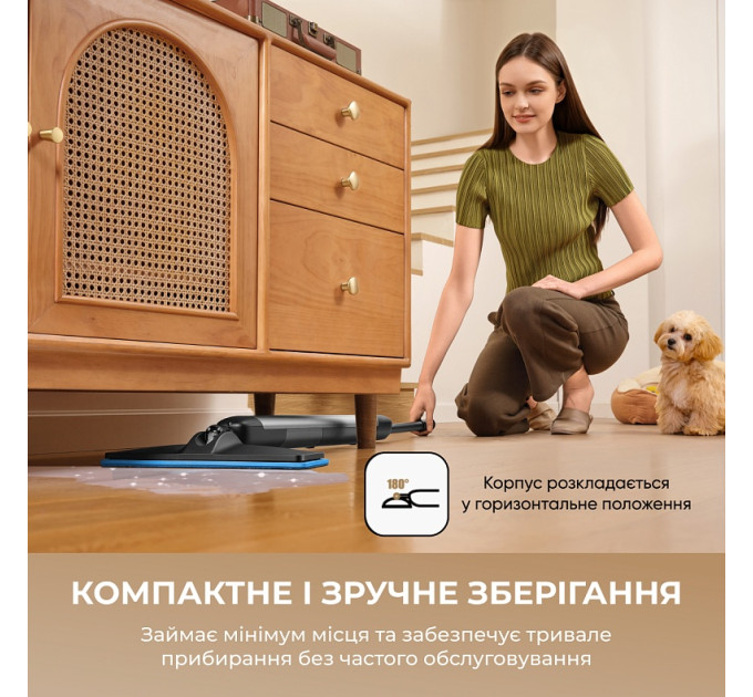 Акумуляторний миючий пилосос  Dreame Mira Mop 10 Black (HMF10A-BL)