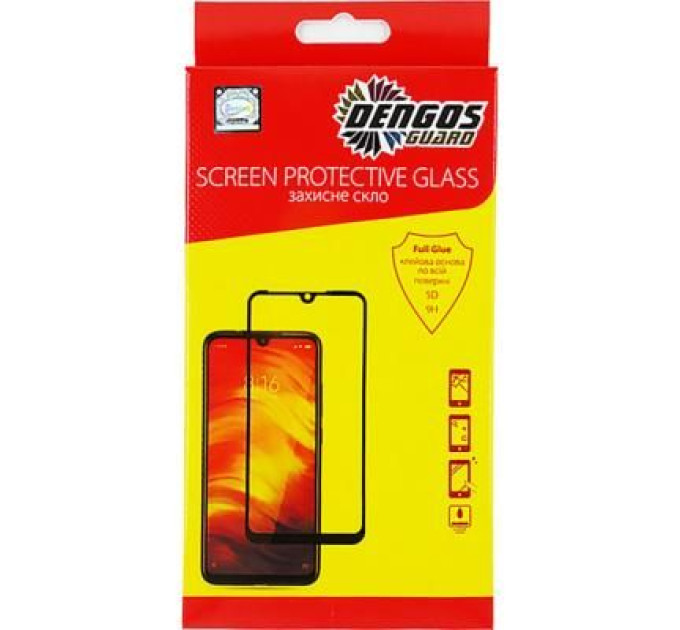 Dengos Скло захисне Dengos Full Glue для Xiaomi Redmi Note 8 Pro (black) (TGFG-84)