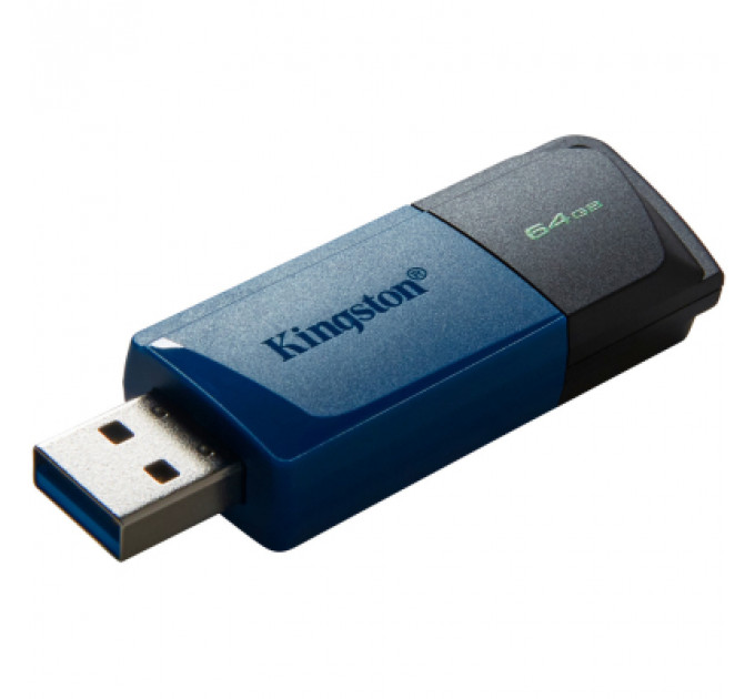 USB флеш накопичувач Kingston 2x64GB DataTraveler Exodia M Black/Blue USB 3.2 (DTXM/64GB-2P)