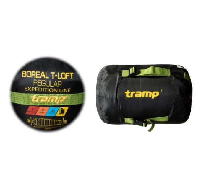 Tramp Спальний мішок Tramp Boreal Long кокон правий green/grey (UTRS-095L-R)