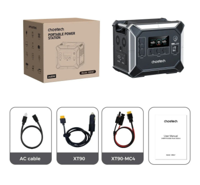 Choetech Зарядна станція Choetech BS067 2400W 2048Wh (BS067)