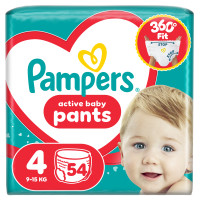 Підгузки Pampers Active Baby Pants Розмір 4 (9-15 кг) 54 шт (8006530316668)