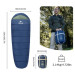 Naturehike Спальний мішок Naturehike з капюшоном MJ600 CNK2300SD014, темно-блакитний (6976507663977)