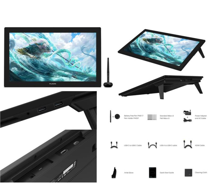 Huion Графічний планшет Huion Kamvas Pro 24 (4K) (GT2401)