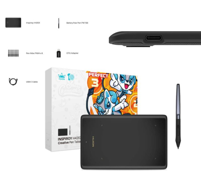 Huion Графічний планшет Huion Inspiroy H420X (H420X)