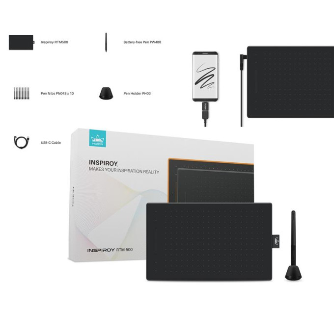 Huion Графічний планшет Huion Inspiroy RTM-500 (RTM-500)