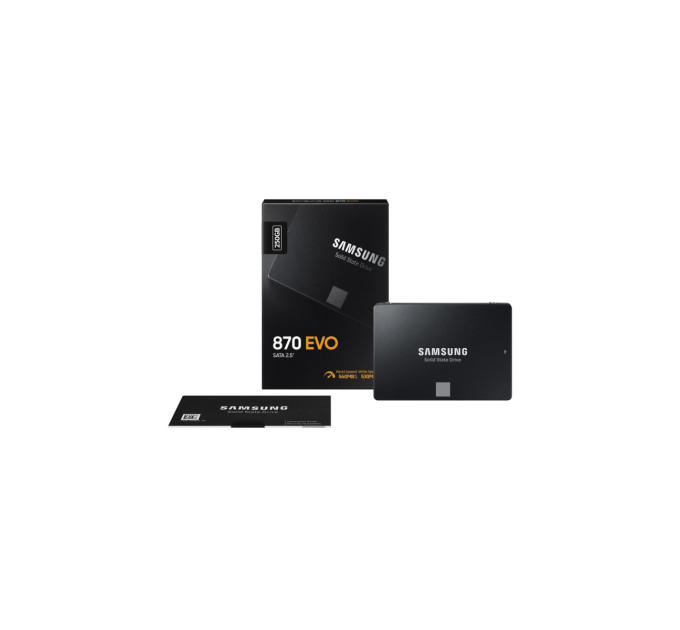 Samsung Твердотільний запам’ятовувальний пристрій накопичувач (SSD) SATA2.5" 250GB 6GB/S 870 EVO MZ-77E250B/EU SAMSUNG