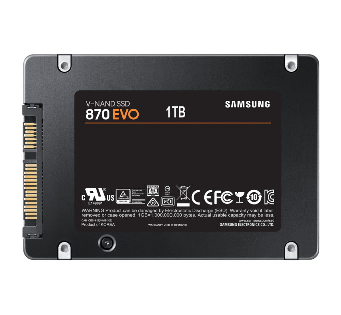 Samsung Накопичувач 2.5" SSD 1TB Samsung 870 EVO (MZ-77E1T0B/EU)