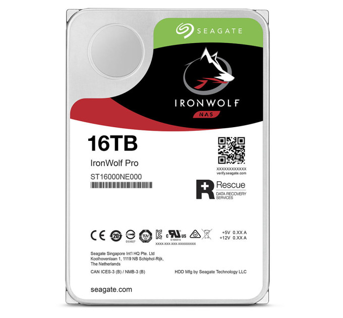 Жорсткий диск  Seagate IronWolf Pro SATA III 16TB (ST16000NT001)