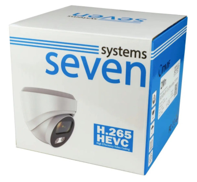 SEVEN Systems Камера відеоспостереження SEVEN Systems IP1012PA (2.8) white