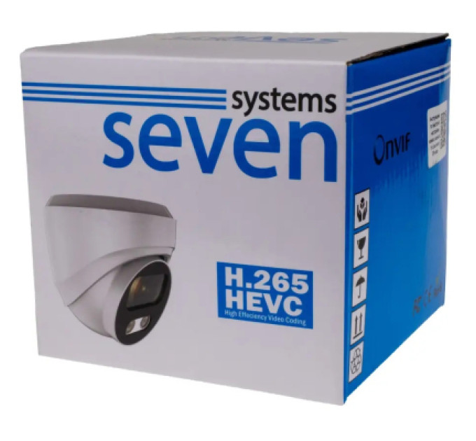 SEVEN Systems Камера відеоспостереження SEVEN Systems IP7215PA-DL (2.8) white