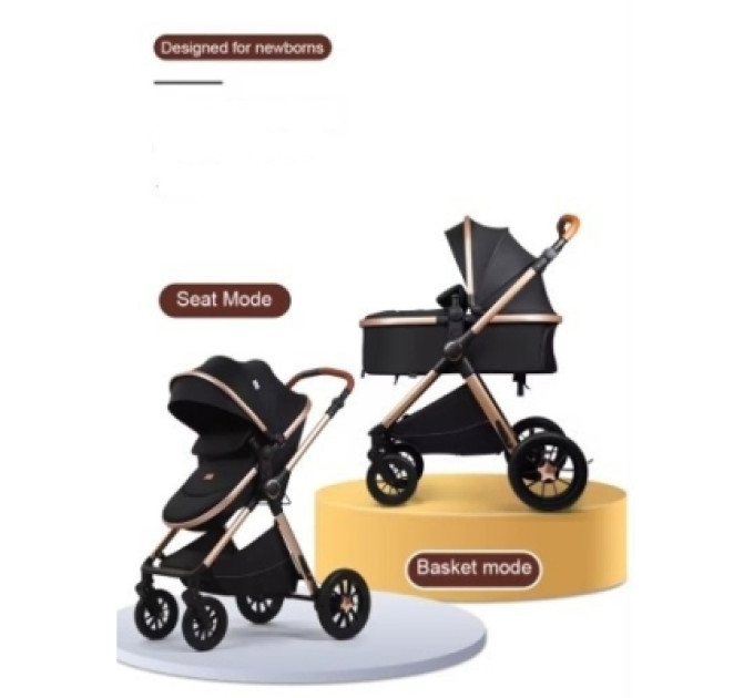 Kidilo Коляска Kidilo 3в1 H2D (Black) (1111556)