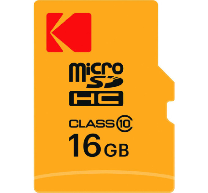 Kodak Карта пам'яті Kodak 16GB microSDHC class 10 UHS-I (EKMSDM16GHC10CJ60K)