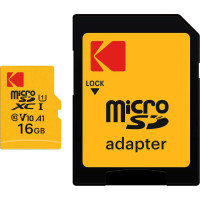 Карта пам'яті Kodak 16GB microSDHC class 10 UHS-I (EKMSDM16GHC10J60K)