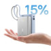 Baseus Батарея універсальна Baseus PicoGo 10000mAh 45W PD, QC, Galaxy Natural Titanium (P10076803853-00)