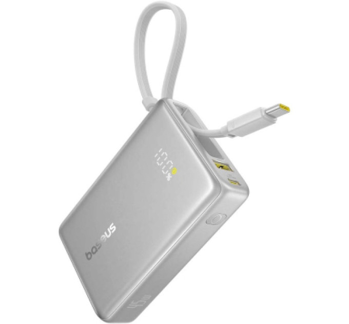 Baseus Батарея універсальна Baseus PicoGo 10000mAh 45W PD, QC, Galaxy Natural Titanium (P10076803853-00)