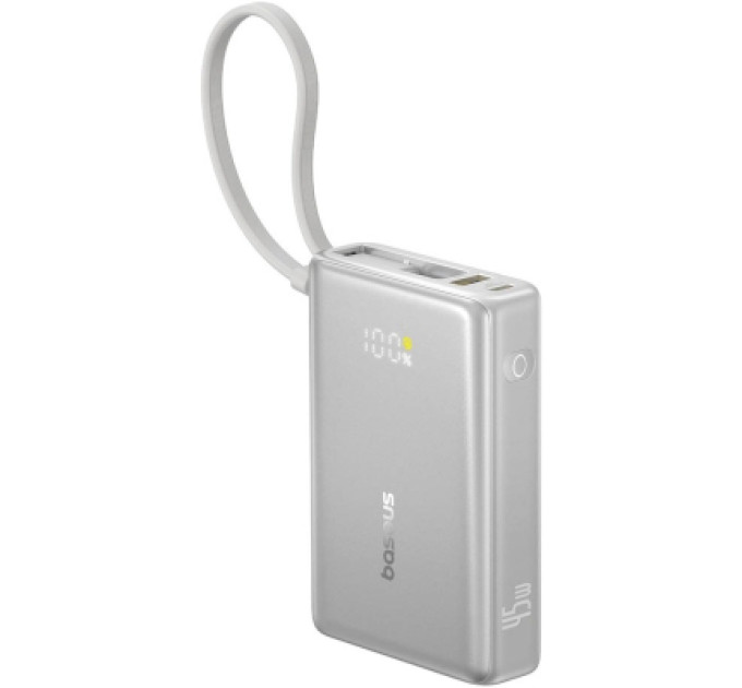 Baseus Батарея універсальна Baseus PicoGo 10000mAh 45W PD, QC, Galaxy Natural Titanium (P10076803853-00)