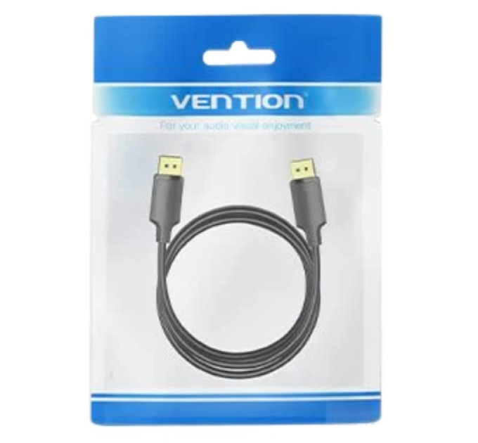 Vention Кабель мультимедійний DisplayPort to DisplayPort 1.5m V1.2 4K 60Hz 3D Dolby 7.1 Vention (HAKBG)