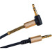 HOCO Кабель мультимедійний 3.5mm M to 3.5mm M 1.0m 90-degree UPA02 Black HOCO (6957531025665)
