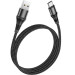 HOCO Дата кабель USB 2.0 AM to USB-C 1.0m 3A nylon X50 black HOCO (6931474734235)