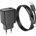 HOCO Зарядний пристрій HOCO CS21A Rich USB QC3.0 + cable USB to USB-C Black (6942007609906)
