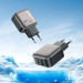 BOROFONE Зарядний пристрій BOROFONE BAS54A Absolute 1xUSB-C PD20W + 1xUSB QC3.0 + cable USB-C to Lightning Black (6941991116216)