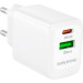 BOROFONE Зарядний пристрій BOROFONE BN27 Fuente 1xUSB-C PD20W + 1xUSB QC3.0 White (6941991120268)
